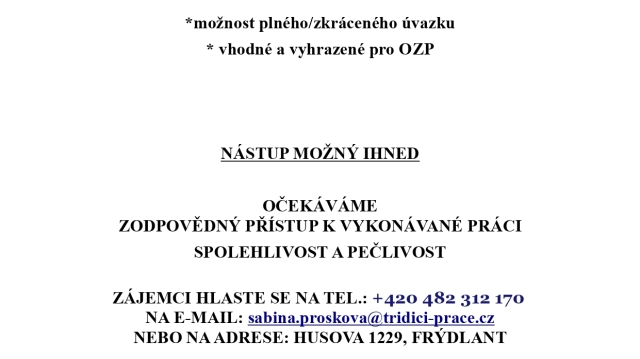 Dělník/dělnice ve výrobě pryžového těsnění